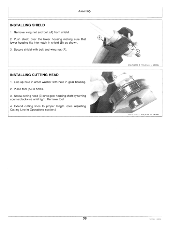 John Deere 100G, 200G & 220G Trimmer/Edgers (Gas) Operator’s Manual (OMAM200003) Workshop Guide