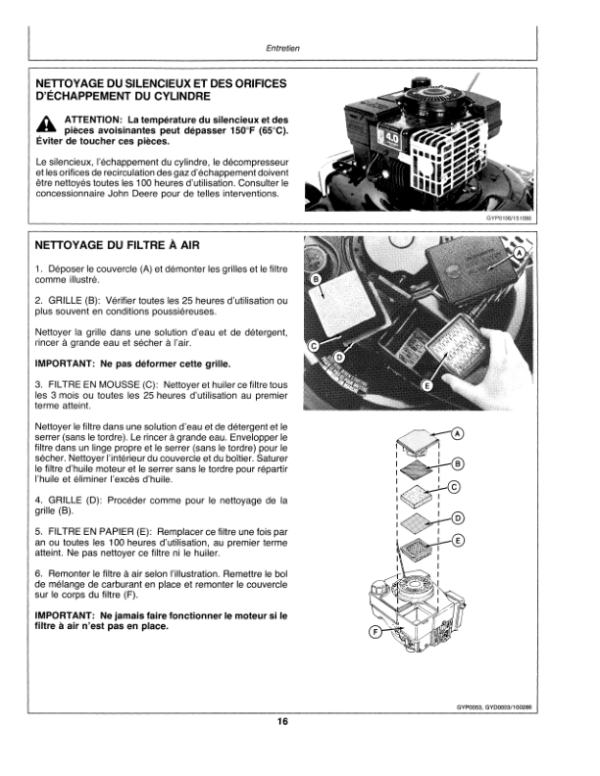 John Deere 20 Inch Walk-Behind Rotary Mower Operator’s Manual (OMAM200008) Workshop Guide