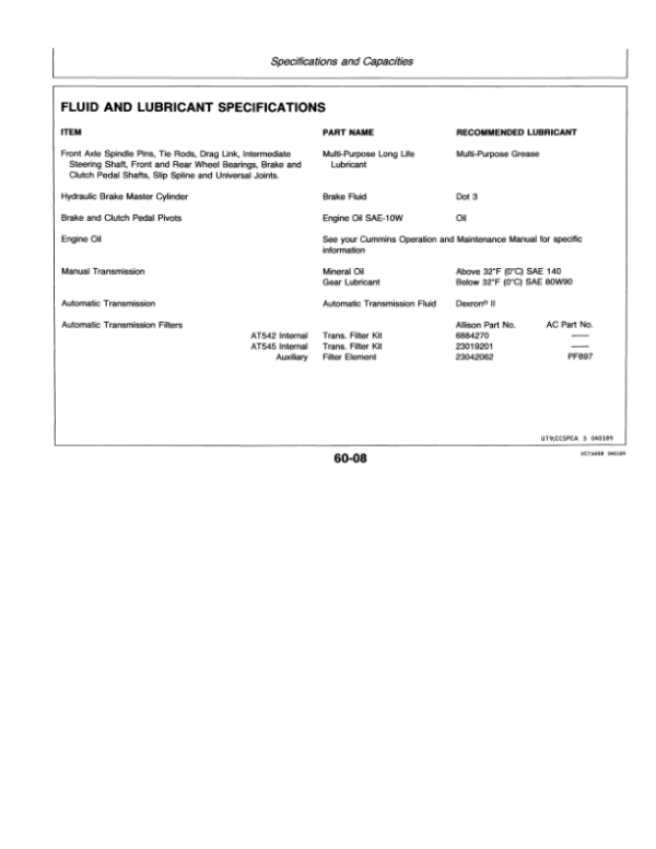 John Deere 10, 12, 14, 16, 18 Top Run Commercial Chassis – Diesel Operator’s Manual (OMAR108391) Workshop Guide