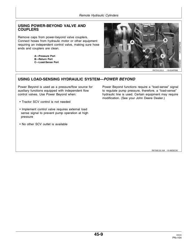 John Deere 7610, 7710, 7810 Tractors Operator’s Manual (OMAR162168) Workshop Guide
