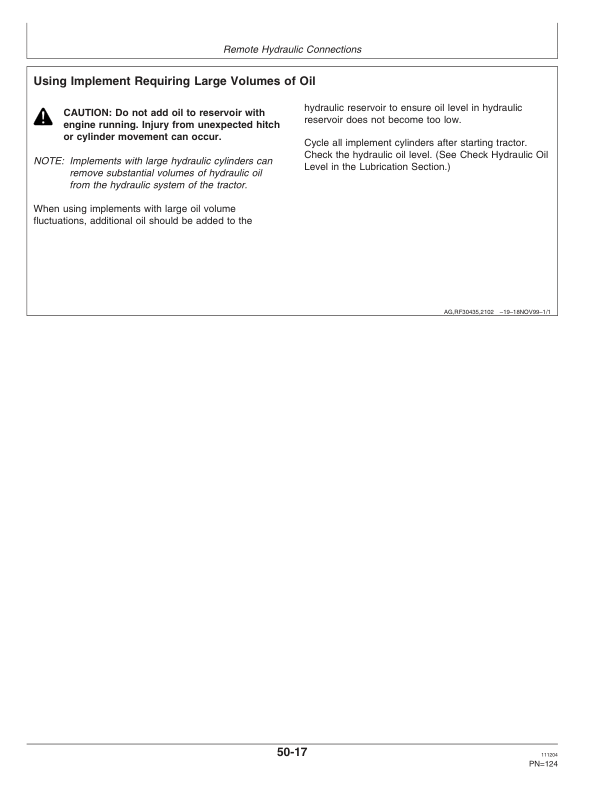 John Deere 9100, 9200, 9300, 9400 Tractors (030001-) Operator’s Manual (OMAR172611) Workshop Guide