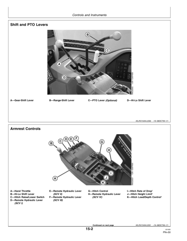 John Deere 9300T, 9400T Tractors Operator’s Manual (OMAR172616) Workshop Guide
