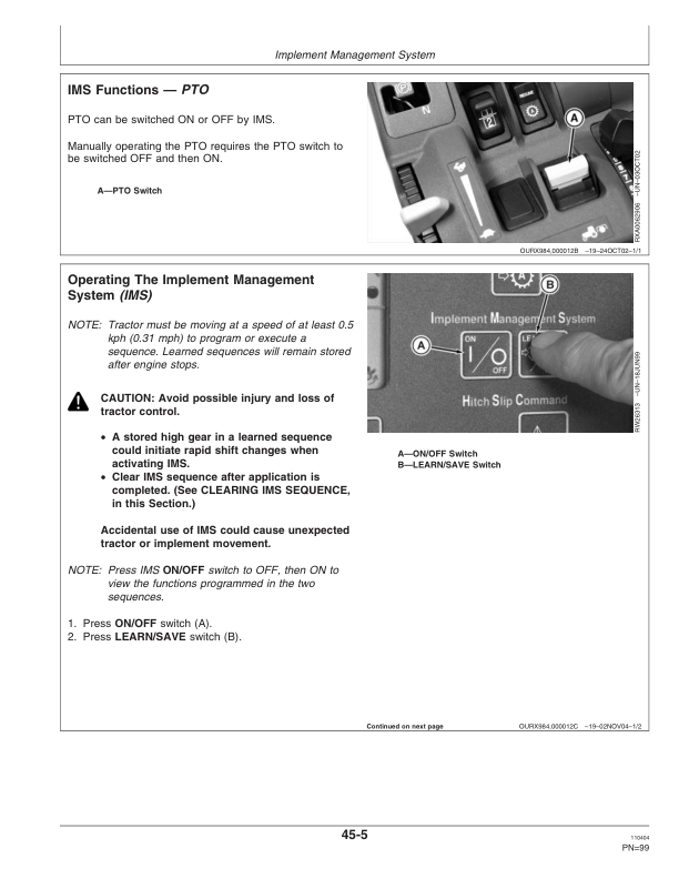 John Deere 8120T, 8220T, 8320T, 8420T & 8520T Tractors (North America Region) Operator’s Manual (OMAR178071) Workshop Guide
