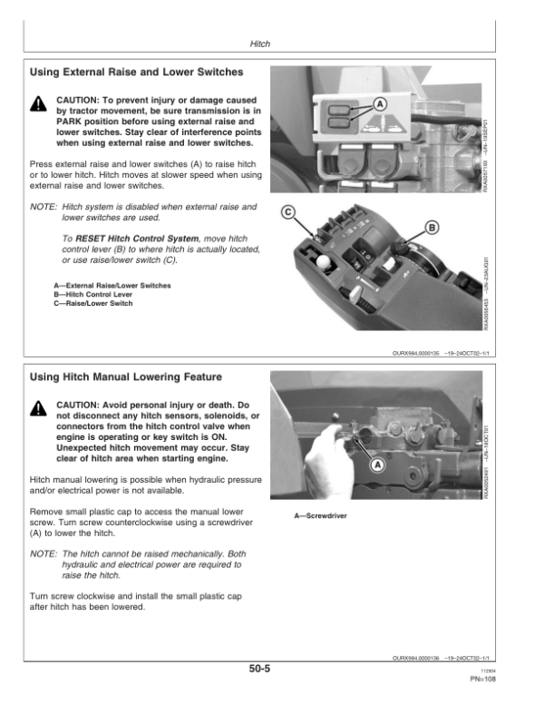 John Deere 8120T, 8220T, 8320T, 8420T & 8520T Tractors (Export Region) Operator’s Manual (OMAR178077) Workshop Guide