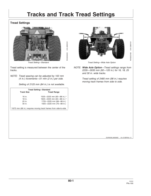 John Deere 8230T, 8330T, 8430T Row-Crop Tractors Operator’s Manual (OMAR229550) Workshop Guide
