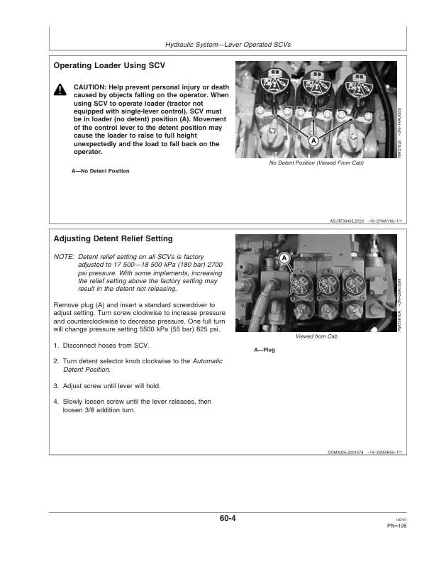 John Deere 7630, 7730, 7830 & 7930 Tractors European Edition (000001-019999) Operator’s Manual (OMAR232114) Workshop Guide