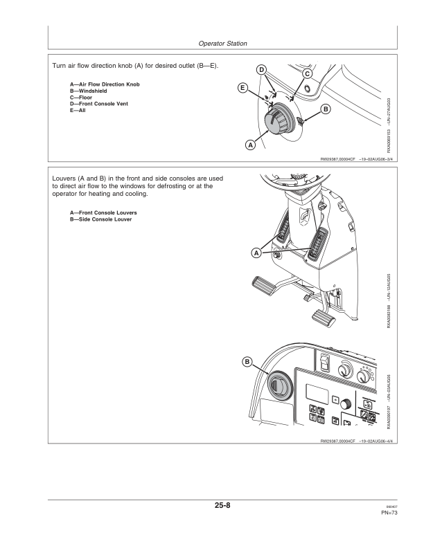 John Deere 9430, 9530, 9630 Scrapers Operator’s Manuals (OMAR248017) Workshop Guide