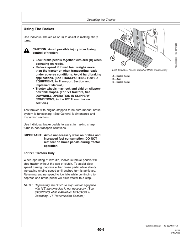 John Deere 8130, 8230, 8330, 8430, 8530 Row Crop Tractors Operator’s Manual (OMAR259982) Workshop Guide