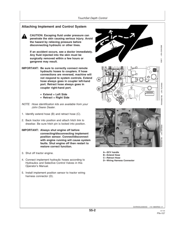 John Deere 8130, 8230, 8330, 8430, 8530 Row Crop Tractors Operator’s Manual (OMAR259985) Workshop Guide