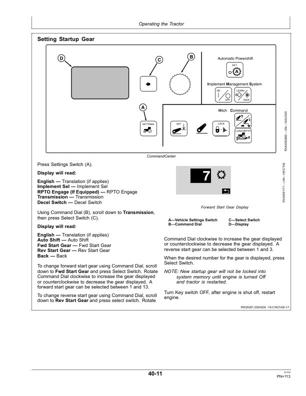 John Deere 9230, 9330, 9430, 9530 & 9630 Tractors Operator’s Manual (OMAR283034) Workshop Guide