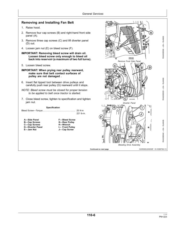 John Deere 8230T, 8330T, 8430T Tractors (905000-) Operator’s Manual (OMAR287625) Workshop Guide
