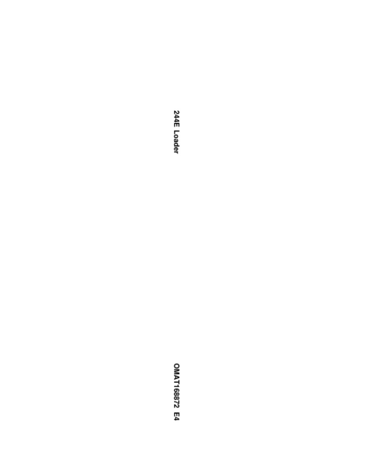 John Deere 244E Loaders Operator’s Manuals (OMAT168872) Workshop Guide