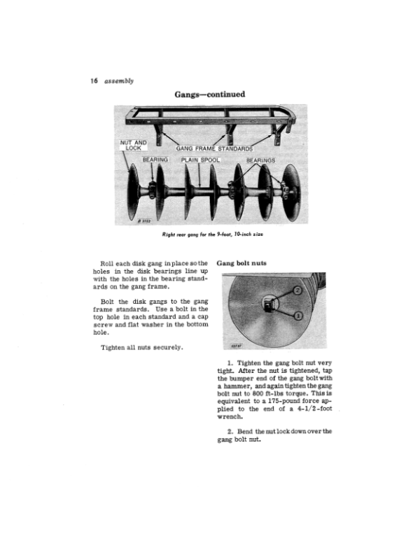 John Deere AW Series Disk Harrow Operator’s Manual (OMB25036) Workshop Guide