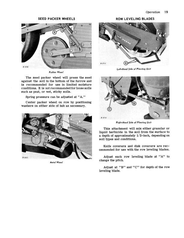 John Deere 44W Unit Planter Operator’s Manual (OMB25407) Workshop Guide