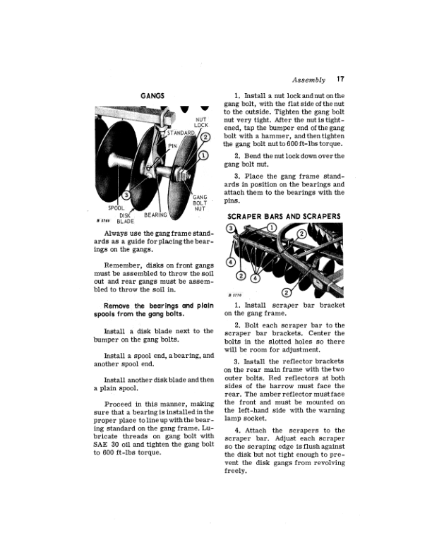 John Deere Model Y Disk Harrow Operator’s Manual (OMB25410) Workshop Guide