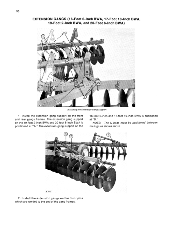 John Deere BWA Disk Harrow Operator’s Manual (OMB25499) Workshop Guide