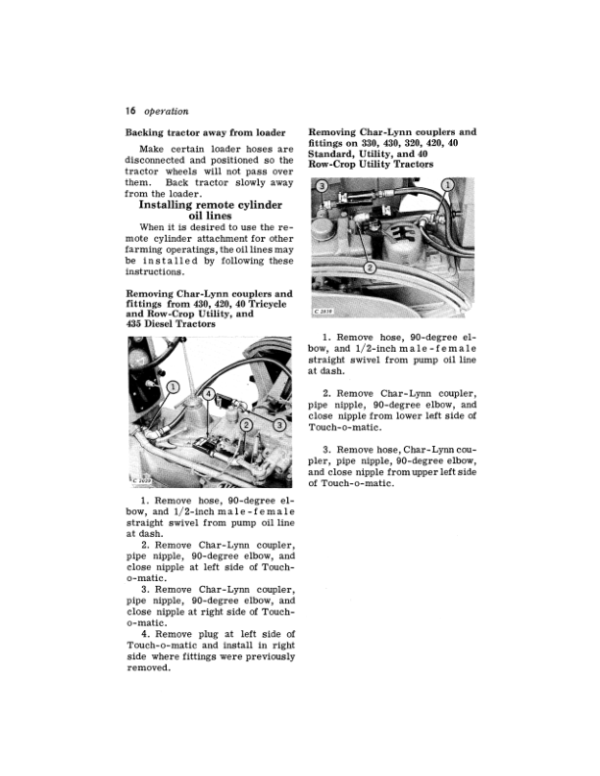 John Deere 35 Farm Loader (Series 1) Operator’s Manual (OMC13448) Workshop Guide