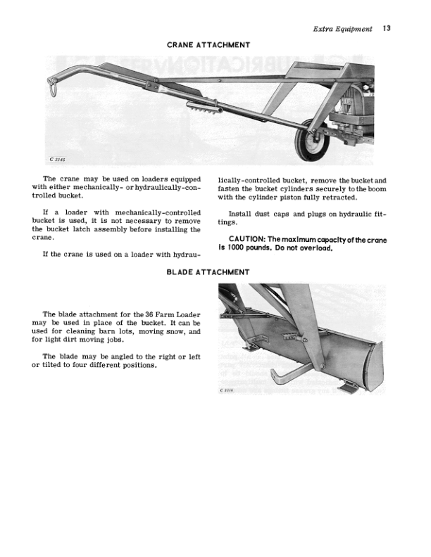 John Deere 36 Farm Loader Operator’s Manual (OMC14638C) Workshop Guide
