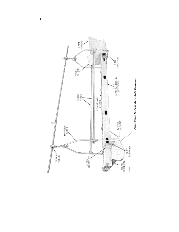 John Deere 14 Foot Barn Bale Conveyor (Series 1) Operator’s Manual (OMC45659) Workshop Guide