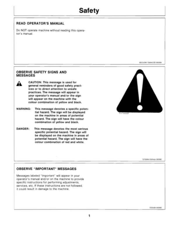 John Deere Impeller Mower-Conditioners 1314, 1315 Operator’s Manual (OMCC20406) Workshop Guide