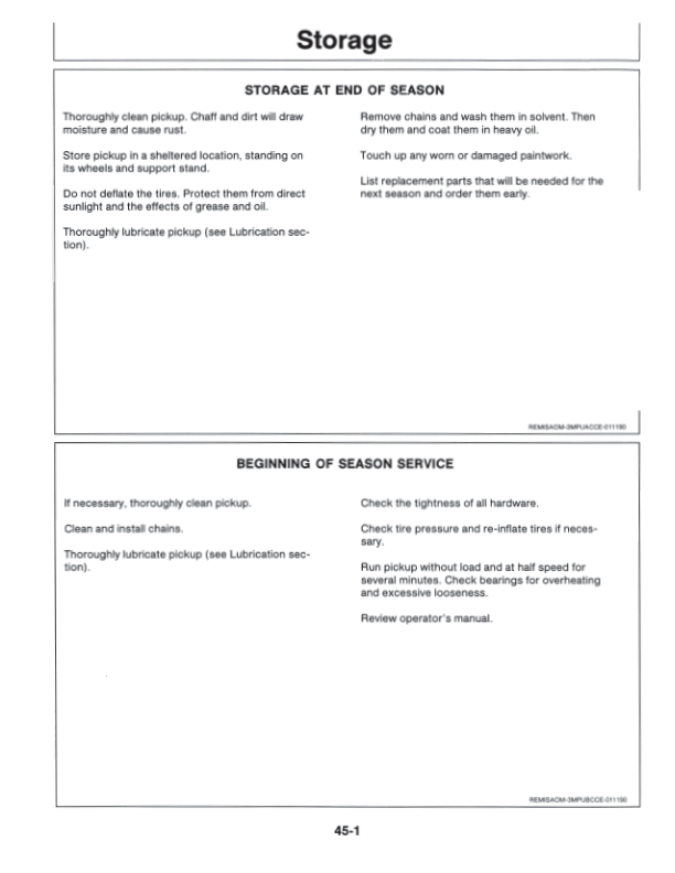 John Deere 3.00 m (9.8 ft.) Windrow Pickup Operator’s Manual (OMCC33908) Workshop Guide
