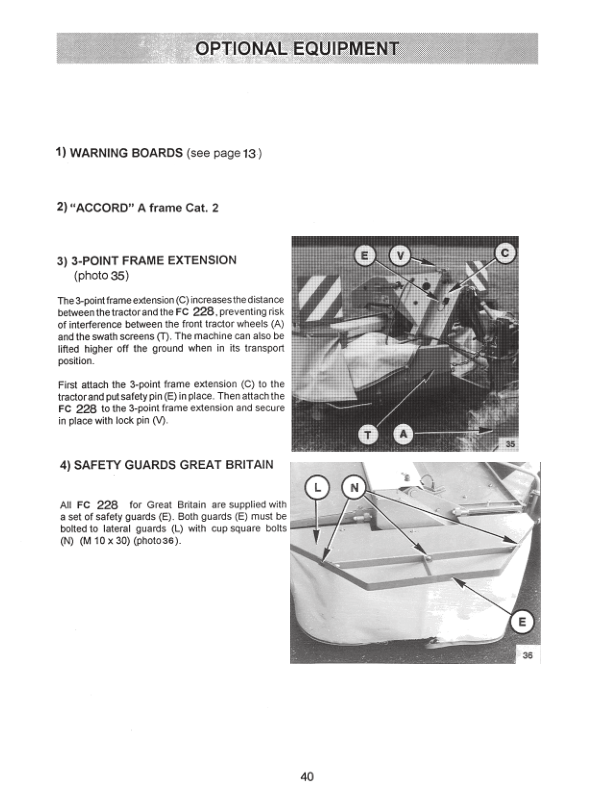 John Deere 228 Front Mower-Conditioner Operator’s Manual (OMCC40732) Workshop Guide