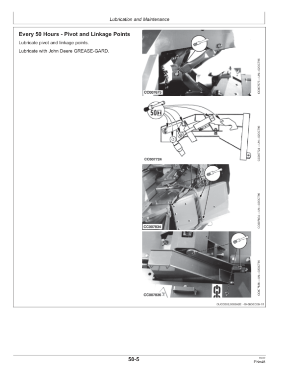 John Deere 228A Mower-Conditioner Operator’s Manual (OMCC58958) Workshop Guide