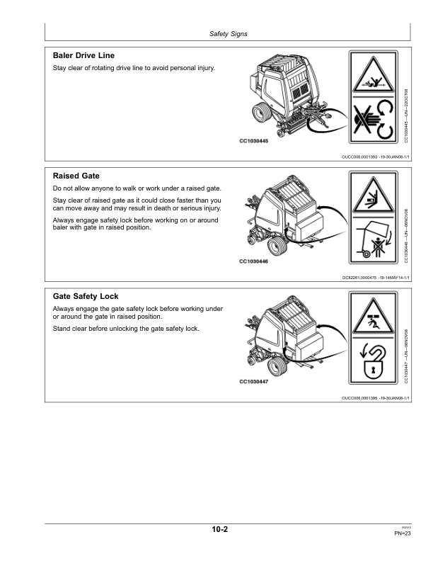 John Deere 864 ISOBUS Round Baler Operator’s Manual (OMCC59767) Workshop Guide