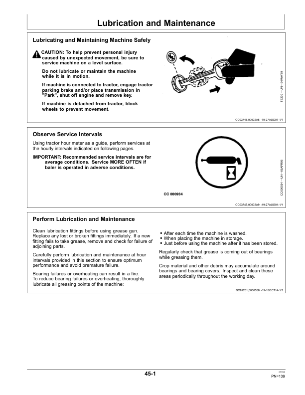 John Deere C441R Wrapping Baler Operator’s Manual (OMCC60873) Workshop Guide