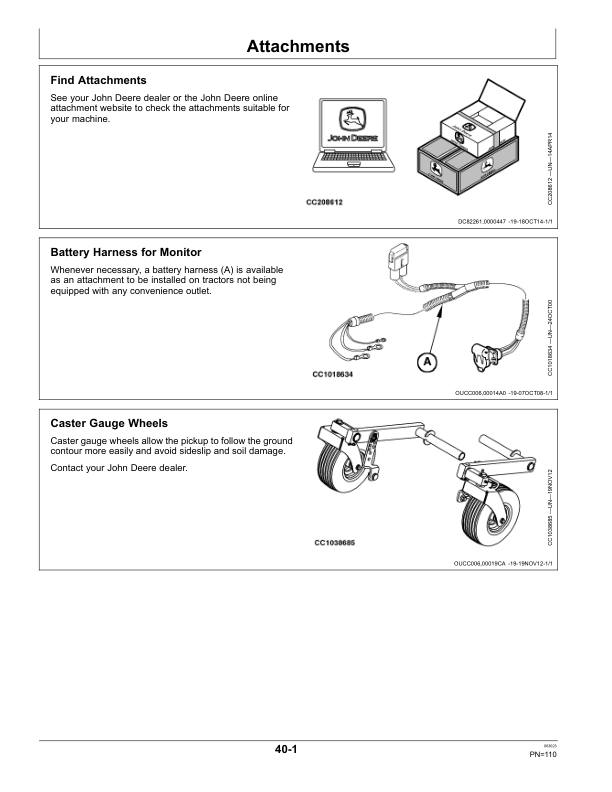 John Deere V451M, V461M Round Balers (European Edition) Operator’s Manual (OMCC61486) Workshop Guide