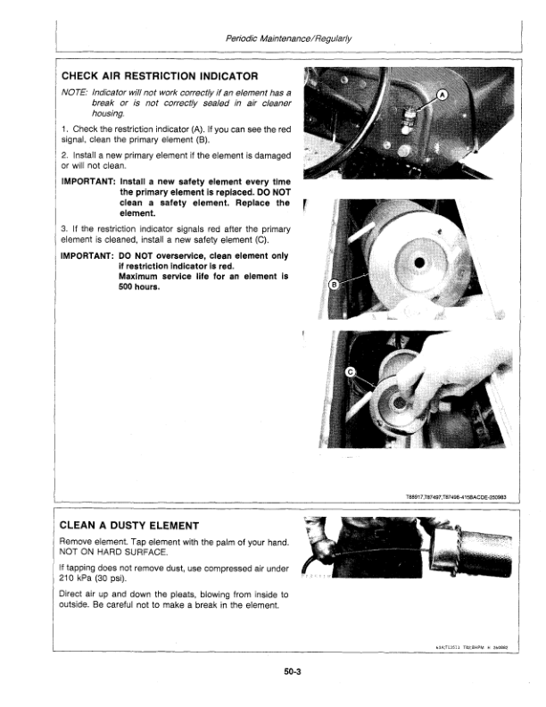 John Deere 415B, 515B Backhoes Operator’s Manuals (OMCD16146) Workshop Guide