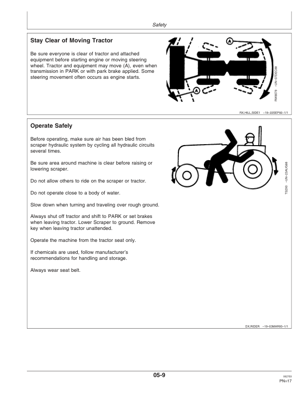 John Deere 1412E, 1810E, 1814E Ejector Scrapers Operator’s Manual (OMCM2010) Workshop Guide
