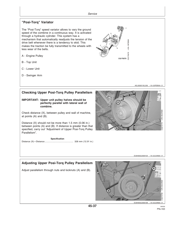 John Deere 1165, 1175 Combine Operator’s Manual (OMCQ66657) Workshop Guide