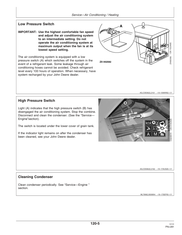 John Deere 1650 CTS Combine Operator’s Manual (OMCQ66691) Workshop Guide