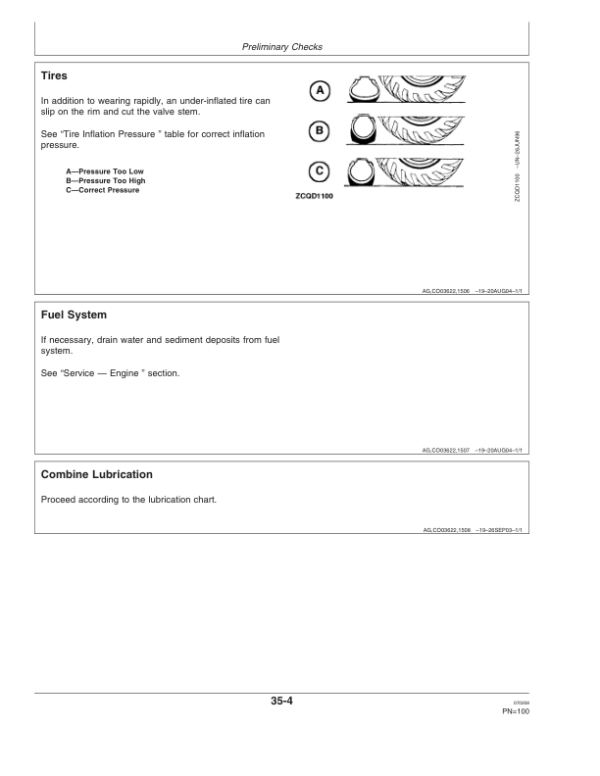 John Deere 1450, 1550 Combine Operator’s Manual (OMCQ70531) Workshop Guide