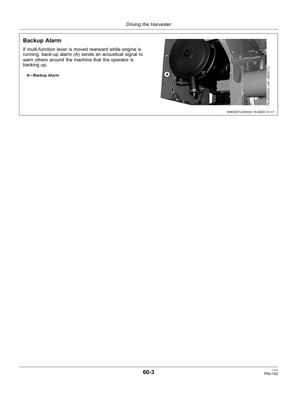 John Deere 3520 Sugar Cane Harvester (Export Edition) Operator’s Manual (OMCXT11723) Workshop Guide