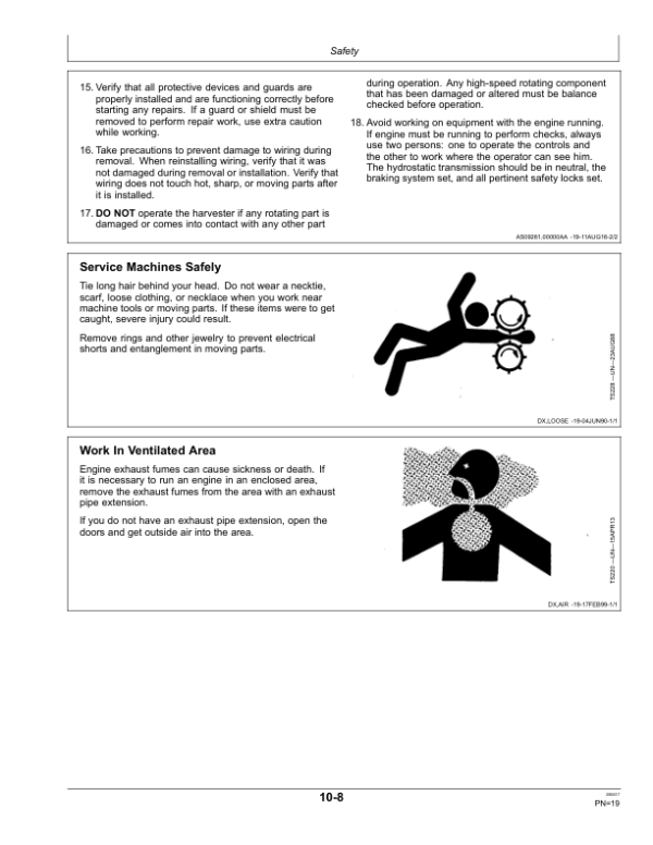 John Deere CH570 & CH670 Sugar Cane Harvesters Operator’s Manual (OMCXT24644) Workshop Guide