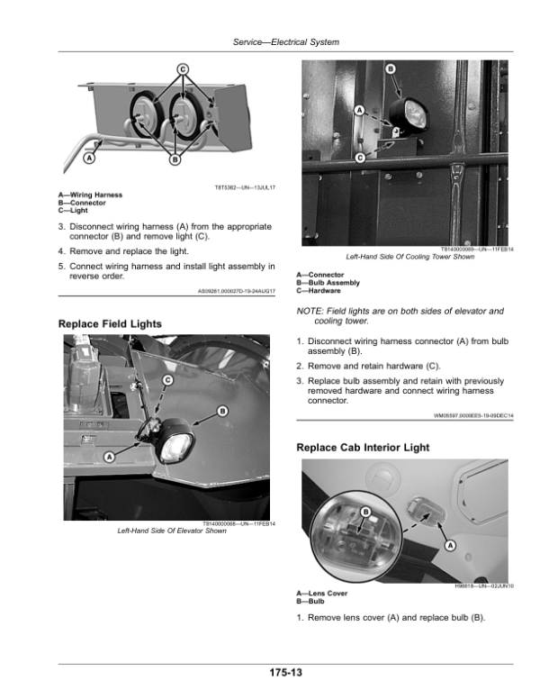 John Deere CH570, CH670 Sugar Cane Harvesters (210001-) Operator’s Manual (OMCXT32363) Workshop Guide