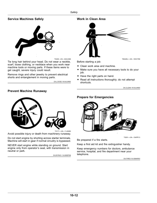 John Deere CH570, CH670 Sugar Cane Harvesters (230001-) (Worldwide Edition) Operator’s Manual (OMCXT36012) Workshop Guide
