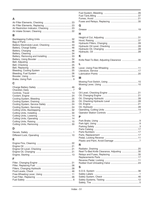 John Deere 1903 Large Area Reel Mower (193501-) Operator’s Manual (OMDMU210016) Workshop Guide