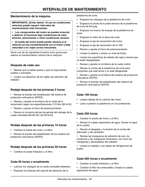 John Deere 997 Mid-Mount ZTrak Mower (010001-) Operator’s Manual (OMDMU21014) Workshop Guide