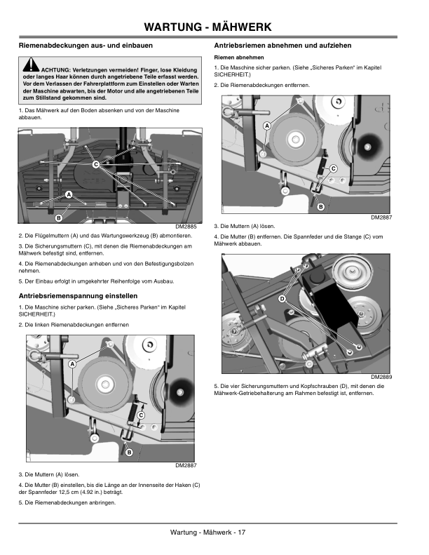 John Deere 72 Inch Rear Discharge Mower Deck Operator’s Manual (OMDMU211802) Workshop Guide