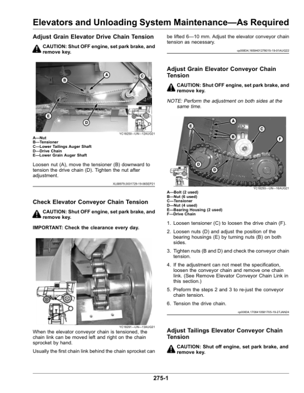 John Deere W100 NR4 Grain Combine/Corn Harvester Operator’s Manual (OMDX23072) Workshop Guide