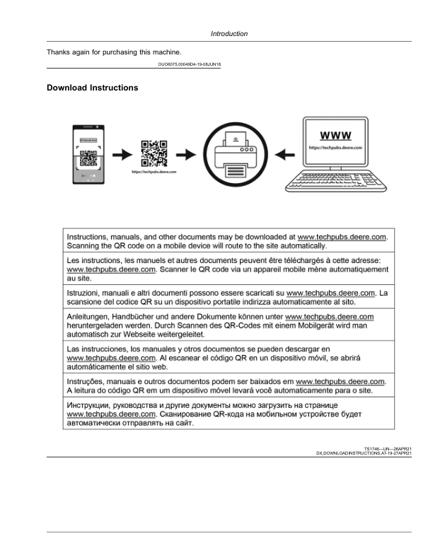 John Deere C6R, C8R, C12R, C16R, C18R Rigid Corn Heads (820001-) (North American) Operator’s Manual (OMDXE10801) Workshop Guide