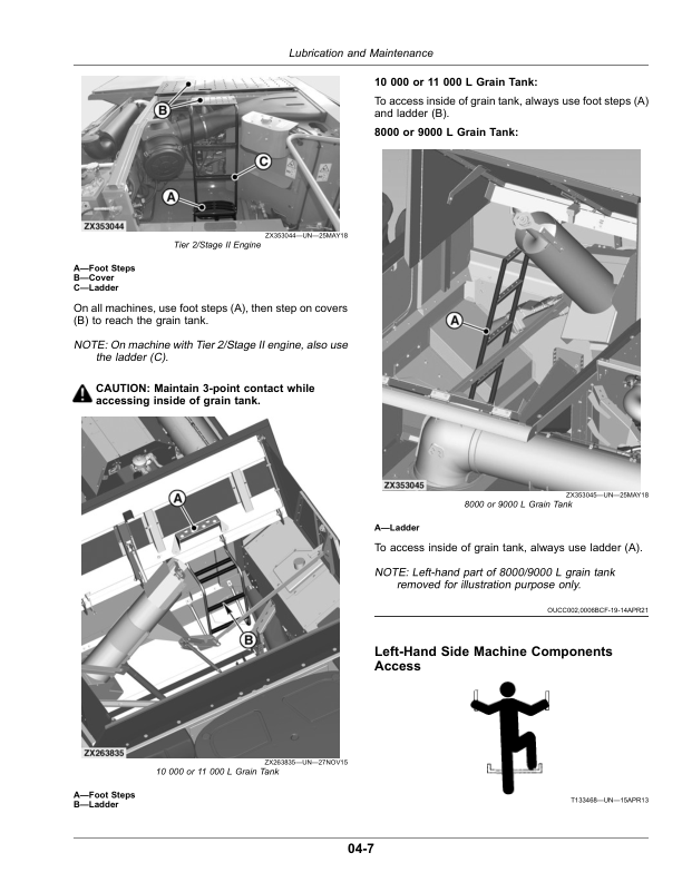 John Deere T670, HillMaster Combines (135000-) (New-Zealand/Australian Edition) Operator’s Manual (OMDXE12353) Workshop Guide