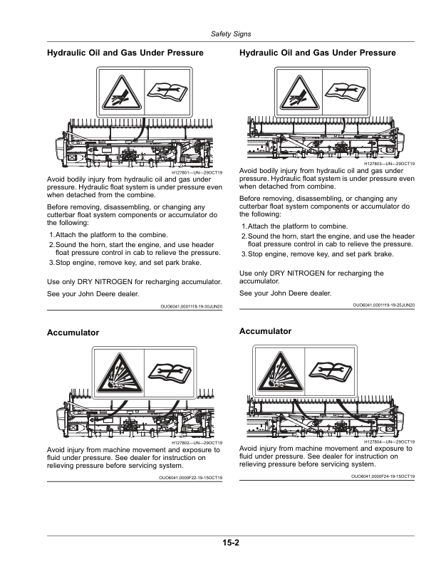 John Deere RD30F, RD35F, RD40F, RD45F Flexible Drapers (830001-) (Export Edition) Operator’s Manual (OMDXE13035) Workshop Guide