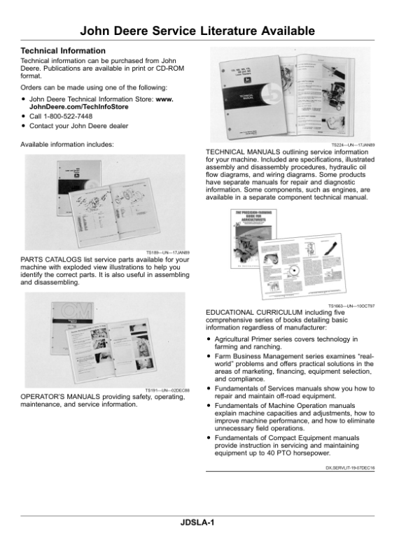 John Deere Tracks (835001-840000) (Export Edition) Operator’s Manual (OMDXE14042) Workshop Guide