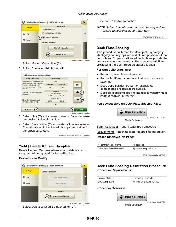 John Deere T5 400, T5 500, T5 600, T5 700, T6 500, T6 600, T6 700, T6 800, HillMaster Combines Operator’s Manual (OMDXE15047) Workshop Guide