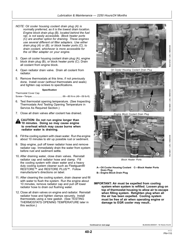 John Deere 4.5 SDMO Diesel Engines (PowerTech E) Operator’s Manual (OMDZ105876) Workshop Guide
