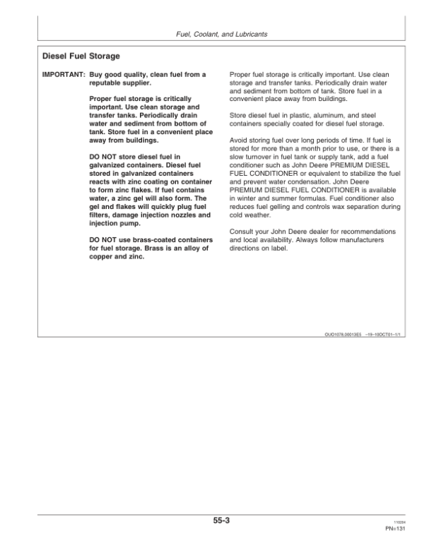 John Deere 4995 Self Propelled Windrower Operator’s Manual (OME130511) Workshop Guide